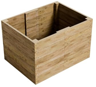 Conka Garden - Wooden Raised Bed Kit - Large Garden Planters for Vegetables, Herbs, Flowers – Start Growing Plants Earlier & Better - Durable & Resistant FSC Treated Timber 90cm L x 120cm W x 76cm H