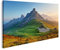 islandburner Bild auf Leinwand Dolomiten Landschaft bei Sonnenaufgang Wandbild Leinwandbild Bilder für Wohnzimmer GBXW-1P