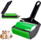 Stick It Roller, Stick It Pet Hair Remover, Fusselrolle Wiederverwendbarer Tierhaar-Entferner, Waschbarer Haarentferner für Kleidung, Tierhaare, Autositze (Grün)