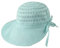 Miuno® Damen weich Sonnenhut Partyhut Stroh Reise Hut Sonnenschutz Schleife H388 (Türkis)