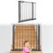 YUENFONG Türschutzgitter Treppenschutzgitter ohne Bohren, 85-95 cm breit Treppengitter Baby Auto-Close Türgitter für Kinder, 180° Zweiwegeöffnung, Schwarz