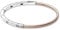 PANDORA Signature Bicolor I-D Pavé-Armreif aus Sterling Silber mit 14 Karat rosévergoldete Metalllegierung, Zirkonia, Größe: 17,5cm, 582740C01-2