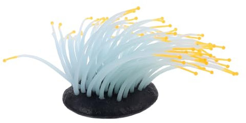 DOITOOL Elegantes Fischtank-seeanemonen-Ornament Lebensechte Silikon-Anemone für Die Aquarium-Landschaft