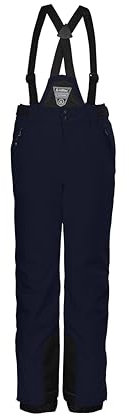 killtec Mädchen Skihose/Funktionshose mit abzippbarem Latz KSW 77 GRLS SKI PNTS, dunkelnavy, 152, 37258-000