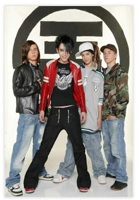 AAVEDA Leinwandposter Tokio Hotel 3, Schlafzimmer, Dekoration, Sportlandschaft, Büro, Raumdekoration, Geschenk, ungerahmt, 30 x 45 cm