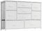 LYNCOHOME White Chest of Drawers for Bedroom, 9 Drawer Fabric Dresser Storage Organizer, Wide Dresser TV Stand for Bedroom, Living Room, Entryway, Nursery