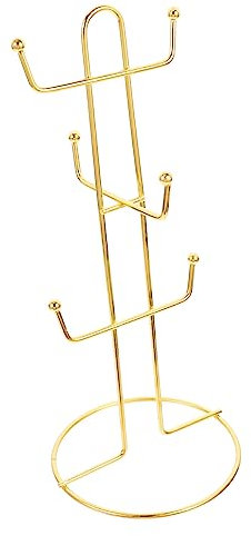 Garneck 2pcs Coffee Cup Holder Black Cup Coffee Mug Holder Cup Organizer Tree Mug Rack Coffee Bar Accessories Gold Coffee Cups Christmas Wine Holder Wine Rack Teacup Display Stand Elk Iron