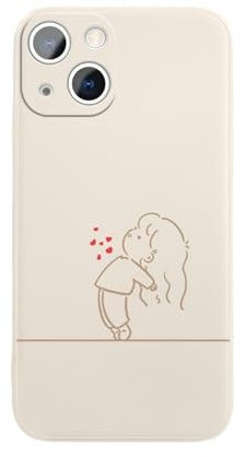 OonMan matching phone cases for couples Couple Show Love Phone Case For Iphone-Black-Iphone 12