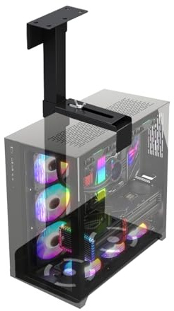 Decorhome CPU Holder Wall Mount,CPU Desktop Computer Holder - Heavy Duty Wall-Mountable PC Under Desk Mount With Flexible Height And Width