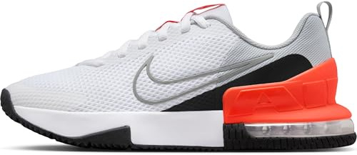 NIKE Mens Air Max Alpha Trainer 6 Workout Shoe for MenWorkout Shoe, Lt Smoke Grey Particle Grey White Black, 9.5 UK