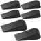 6 Pack Door Wedges Extra Large Rubber Door Stoppers Black Heavy Duty Door Wedge Stops for Floor, Non-Slip Door Stops Holder for Indoor Outdoor Patio Home Schools Office Garage