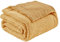 EMME Gewebte Baumwolle Muslin Decke Sofadecke tagesdecke, Fleece Flauschig Kuscheldecke für Couch Weich Leichte Atmungsaktive Decke Überwurfdecke,130 x 150cm,Beige