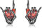 Totenkopf-Ohrringe aus 925er-Sterlingsilber - Skelett-Hand-Design, Gothic-Stil, Totenkopf-Schmuck - Geschenke für Damen und Herren
