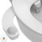 Bidet - Bidet Einsatz Für Toilette - Nichtelektrisch Schlankes Bidet WC, Einziehbare Doppeldüsen (Hintere/Weibliche Reinigung) Und Drehknopf Zur Einstellung Des Wasserdrucks (Silber)