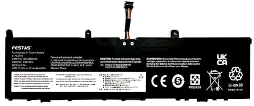 FESTAS L17C4P72 Laptop Ersatz Akku Für Lenovo ThinkPad X1 Extreme 1st Gen/2nd Gen ThinkPad P1 Gen 1/Gen 2 2018 2019 Series L17L4P72 L17M4P72 L18M4P71 01YU911 01AY969 SB10Q76928 5B10W13900 5B10W13899