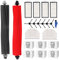SOBEAU Kit d'accessoires pour Roborock Q5 Pro+/Q5 Pro/Q8 Max+/Q8 Max, 2 Brosse Principale, 4 Filtres, 6 Chiffons, 6 Brosses Latérales, 6 Sacs à Poussière, Pièces de Rechange pour Roborock Q5 Pro+
