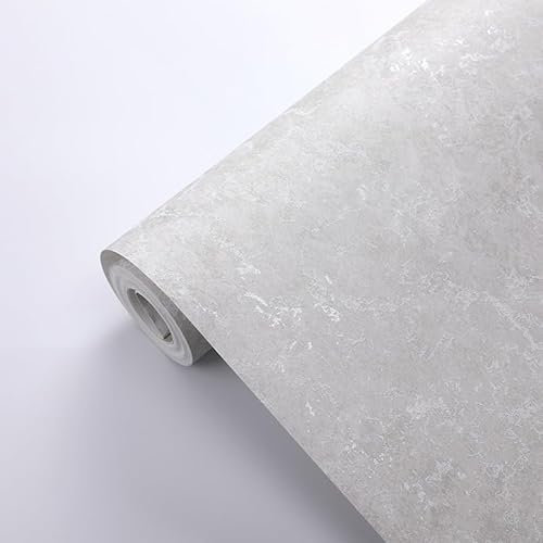 Tarwanear Grey Wallpaper Industrial Themed Concrete Wallpapers Shabby Chic Textured Wall Paper Retro Faux Matte Feature Decorative Wall Paper Roll Living Room Hallway Bedroom Wallpaper