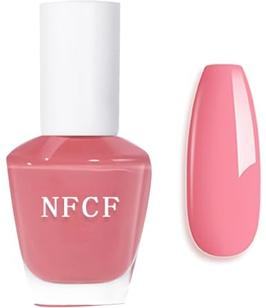 Pink Nail Polish - Quick Dry Nail Varnish - Dusty Pink Polish Gel - Long Lasting & Chip Resistant Nail Polish - No Need Cure DIY Home Manicure