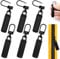 HZYIQ Cursore Cerniera Ricambio, 6 Pcs Cerniera Tira Sostituzione Universale, Tirante per Cerniera Lampo Rimovibile in Metallo, per Borsa, Vestiti, Jeans, Valigia - Nero