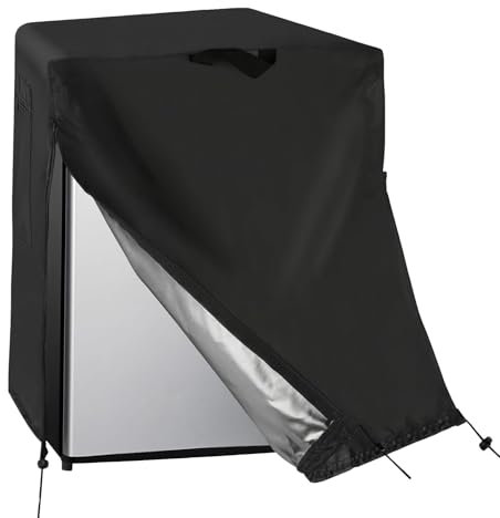 Outdoor Refrigerator Cover - Beverage Beer Refrigerator Cover | Waterproof Dust | Outdoor Protection | Double Zipper And Adjustable Drawstring Attached Fabric For Home