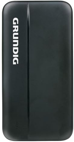 Grundig Powerbank 10000 mAh – Externe Akku Powerbank – Ladegerät mit USB und USBC – Ladestation - Schwarz