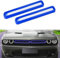 Kühlergrill 2 Stück Frontgrill Grilleinsätze Abdeckleiste Schwarz Rot Blau Gelb Für Dodge Für Challenger 2015 2016 2017 2018 2019 2020 2021 2022 Grill Front(Blau)