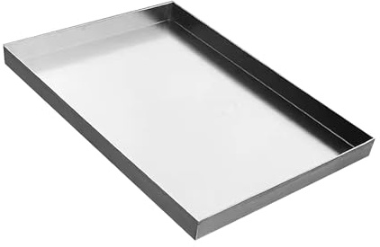 Bandeja de Drenaje para Aire Acondicionado, Bandejas de Goteo para Lavadora Acero Inoxidable 0.8 mm Grosor, Bandejas de Repuesto para Macetas Verdes, Resistente a Grietas(120x70x5cm/47x27.5x2in)
