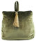 Mars & More Türstopper Sandsack Samt Glanz Moos Grün Türhalter Zugluftstopper (Moos Grün)