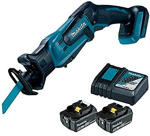 Makita - Scie sabre à batterie 18V 5,0Ah Li-Ion course 13 mm - DJR183RTE