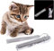 Uteruik 3 in 1 Cat LED Chase Toys Pointer Pen USB Rechargeable Flashlight Pen, 1pcs