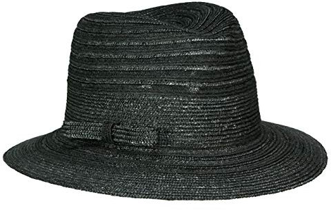 Mayser Nadine Mottled-Hanf-Mix Damen Sommer Hut - Schwarz (8001) - 57-58 cm (M)