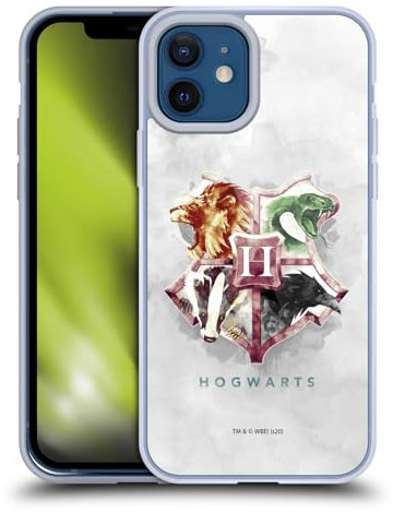 Head Case Designs Offizielle Harry Potter Hogwarts Deathly Hallows XVI Gelhülle [Militärischer Schutzgrad] Kompatibel Mit Apple iPhone 12 / iPhone 12 Pro Und Kompatibel Mit MagSafe