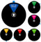 Büro-Türschild, Aufschrift Do Not Disturb/Come in Welcome/Out of Office/in a Meeting/Back Soon/Working Remotely Schild, Privatsphäre, das andere wissen lässt, 15.2 cm, schwarz