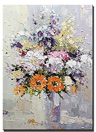 tymhrs Acrylbild,Schönheit Der Blumen,Messerpalette Dicke Strukturierte Sonnenblume Handgemaltes