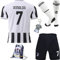 BlackAzat 2021/2022 Heim #7 Football Fußball Kinder Trikot Shorts Socken Set Jugendgrößen (Weiß,30)