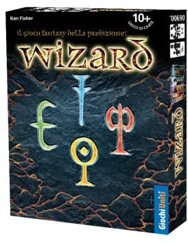 Giochi Uniti - Wizard, Kartenspiel, 3-6 Spieler, ab 10 Jahren, italienische Ausgabe, GU733
