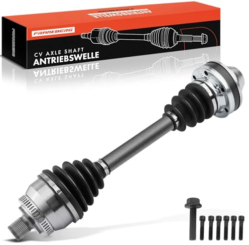Frankberg Albero di trasmissione Albero dell'asse Cambio manuale senza ABS Ring Asse Anteriore Compatibile con Galaxy WGR A.l.h.a.m.b.r.a 7V8 7V9 S.h.a.r.a.n 7M6 7M8 7M9 Replace# 7M3407271S