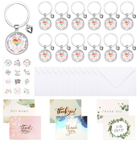 prota 12 Sets Abschiedsgeschenk, Geschenke für Erzieherinnen Schlüsselanhänger Geschenk Dankeschön Geschenke Lehrer Geschenk für Lehrer Geschenkideen