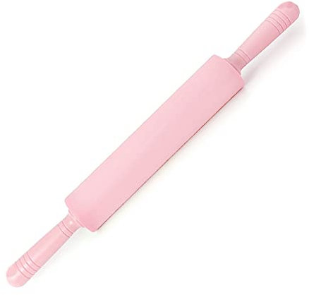 FUZYXIH 48.5cm Silicone Dough Roller Large Size Non-Stick Rolling Pin Colorful Pastry Tool Pastry Dough Flour Roller Kitchen Dumpling Roller Pin