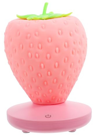 Hemobllo Touch-dimmbares Nachtlicht Erdbeer-design Jungen- Und Mädchenzimmerlampe Energieeffizient Und Sicher Für Die Augen