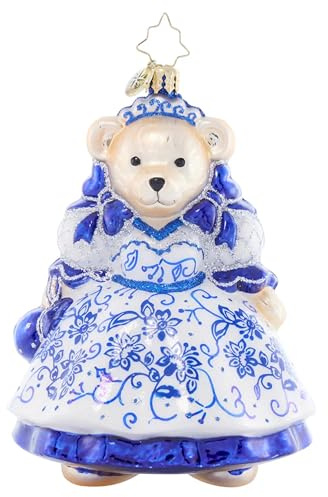 Christopher Radko Handgefertigter europäischer Glas-Weihnachtsbaumschmuck, Chinoiserie Muffy