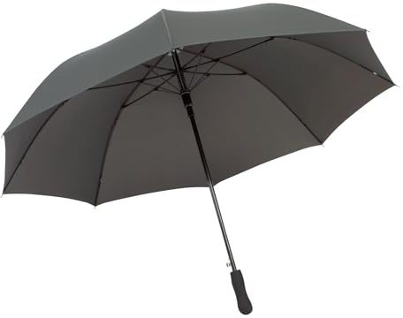 Stockschirm Automatik XXL für Damen Herren 120 cm Fiberglas Polyester | Mit Moosgummigriff, 93 cm Gesamtlänge, 485g, Schließband mit Klettverschluss, in verschiedenen Farben erhältlich