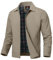 YSENTO Veste bomber légère pour homme - Veste d'été mi-saison - Veste d'aviateur coupe-vent, kaki, XL