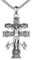 Vadmans Caravaca Kreuz Kette Sterling Silber Jesus Kreuz Halskette Caravaca Anhänger Kreuz Schmuck Geschenk für Herren Damen
