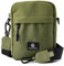 Nouvari Umhängetasche Herren Damen Olive Kleine Schultertasche Herrentasche Zum Umhängen Wasserabweisende Crossbody Bag mit Handyfach Messenger Bag für Alltag Reisen Freizeit Büro