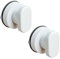 IUSOT Lot de 2 poignées de porte à ventouses pour fenêtre, balcon et terrasse - Poignée puissante pour tiroirs, abattant de toilettes - Poignée de mobilité portable avec ventouse puissante - Blanc