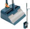Dustpan and Brush Sets,180 Degree Rotating Sweeping Broom Brush with Comb Teeth,Long Handled Household Dust pan Combo for Indoor Outdoor Household Cleaning and Sweeping Garden,Home, Office, Kitchen