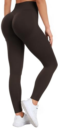 Ulknyss Booty Scrunch Leggings Damen Push Up Sport Leggins High Waist Gym Yoga Hose Sporthose Frauen