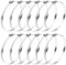 YFLeomry 12 Pièces Collier de Serrage Inox（100-120mm）Tuyau Ajustable Acier Inoxydable Collier Serrage Métallique pour la Plomberie, l'Automobile et les Applications Mécaniques Collier Serrage Inox