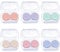 YEDJFFIYO 6 PCS Contact Lens Cases, Portable Contact Lens Case, Mini Eyes Contact Lens Container, Eyes Contact Lens Box with Tweezers Wearing Stick for Travel & Daily Use(6 Colors)
